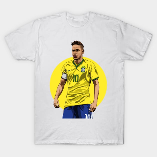 Neymar Jr T-Shirt by siddick49